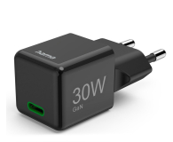 Ładowarka i akumulator HAMA ŁADOWARKA SIECIOWA GAN PD/QC SUPERMINI 30W PD/QC CZARNA